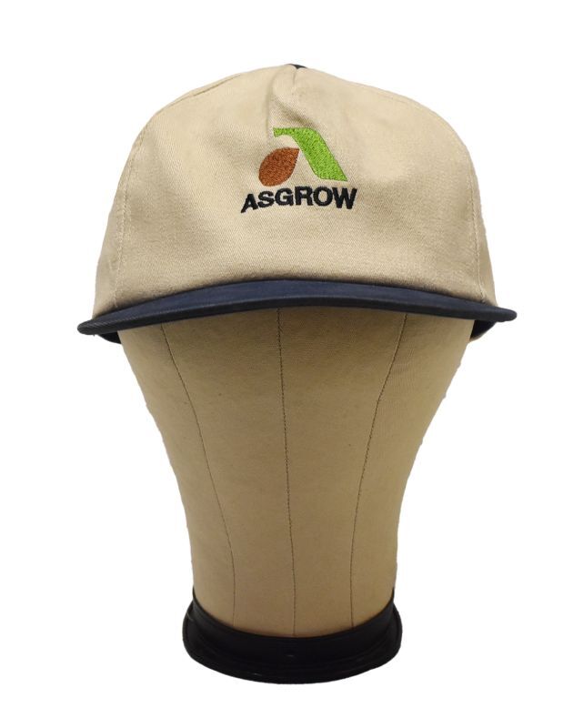 USA製】【ビンテージ】【ASGROW】【アズグロウ】【ベージュｘ紺】【BB