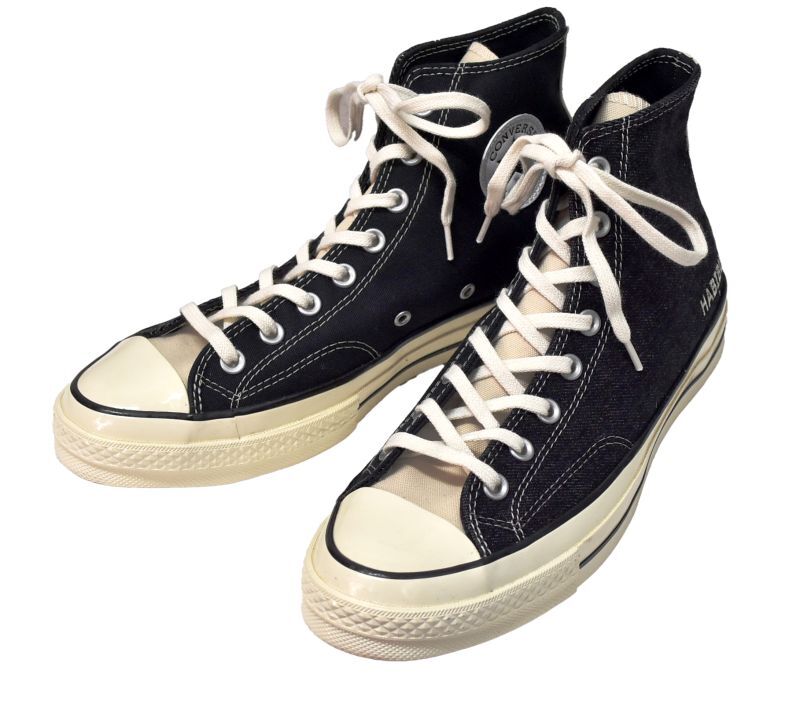 新品未使用】【コンバース】converse【CT70】【黒×黒デニム地切り替え